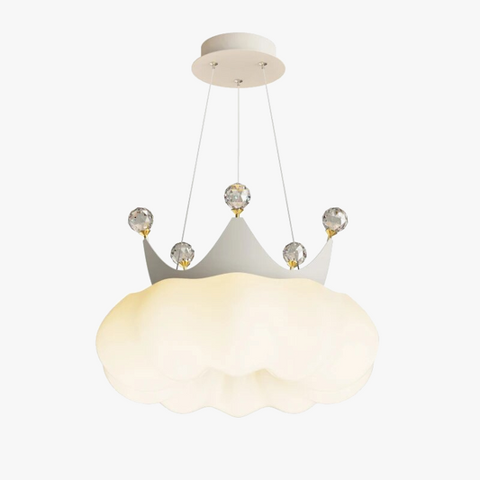 Μοντέρνος μινιμαλιστικός και απλός πολυέλαιος κρεμ άνεμου