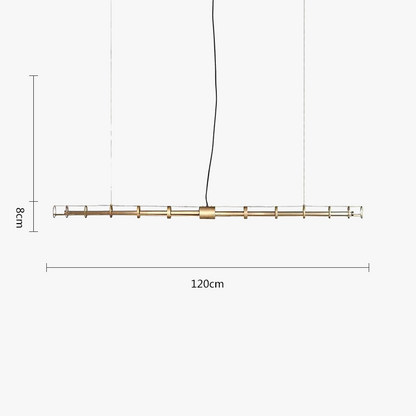 Σκανδιναβικός μοντέρνος πολυέλαιος από γυαλί