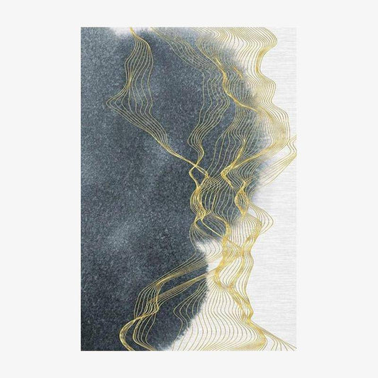 Ορθογώνιο χαλί σχεδιαστή με αφηρημένο στυλ Oxavo M