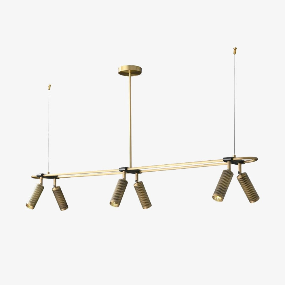 Σχεδιαστής πολυέλαιος LED με λευκό μαρμάρινο αμπαζούρ Luxia