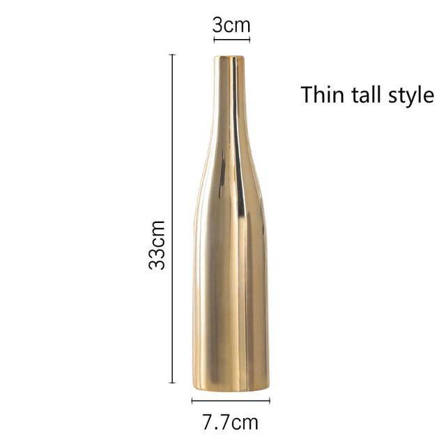 Βάζο Mory B από χρυσό κεραμικό σχέδιο