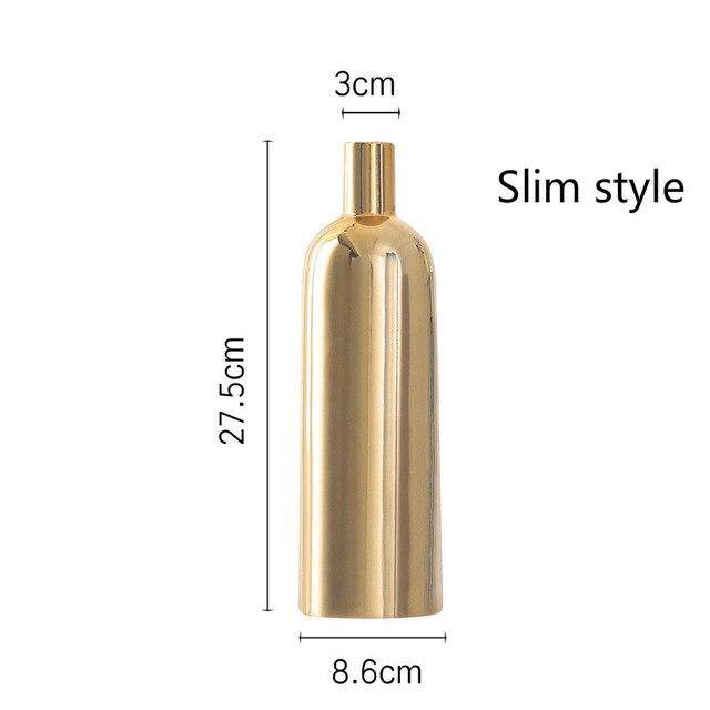 Βάζο Mory C από χρυσό κεραμικό σχέδιο