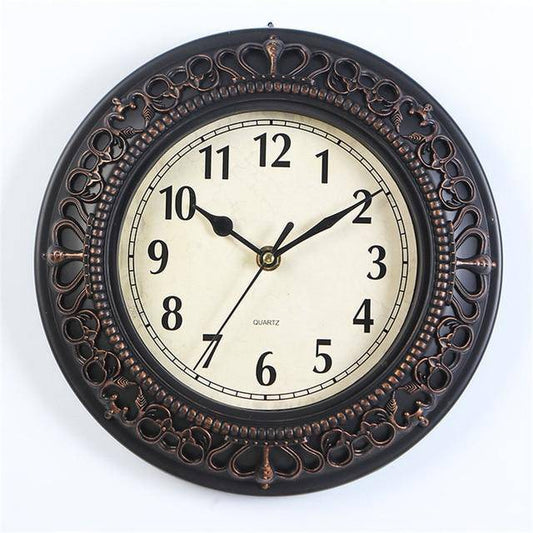 Vintage μεταλλικό ρολόι 25cm Αντίκα
