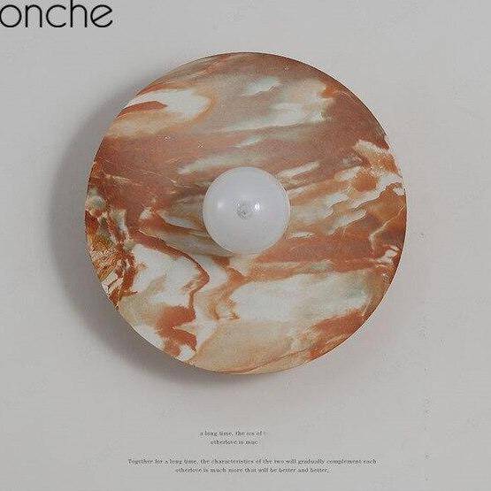 Φωτιστικό τοίχου LED σχεδιαστή με έγχρωμο μεταλλικό δίσκο Nordic