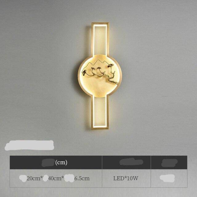 Φωτιστικό τοίχου LED με κυκλικό σχέδιο ιαπωνικού στυλ