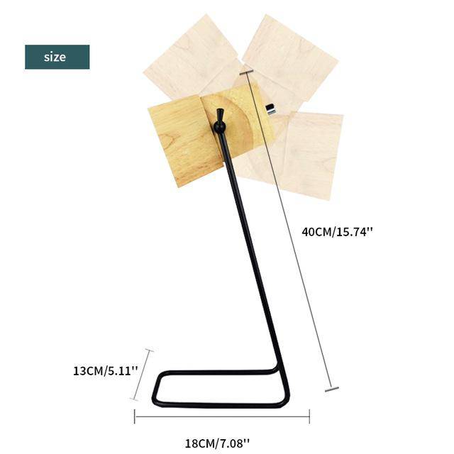 Ξύλινο ρυθμιζόμενο ξύλινο φωτιστικό γραφείου ή κομοδίνου