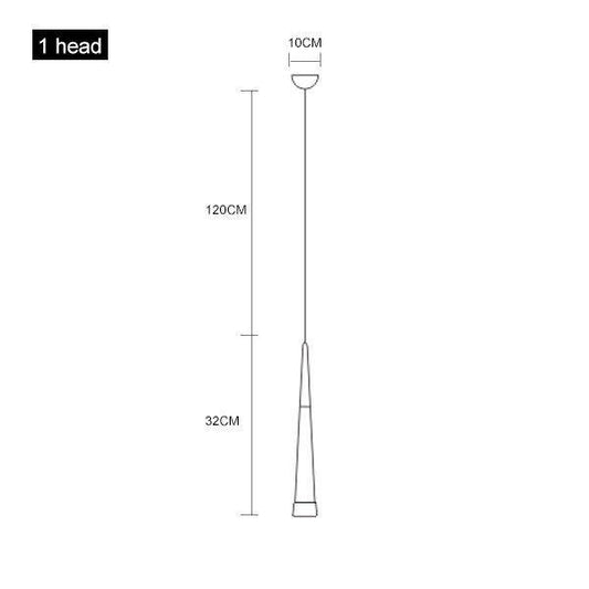 Φωτιστικό κρεμαστό κωνικό χρώμιο δωματίου