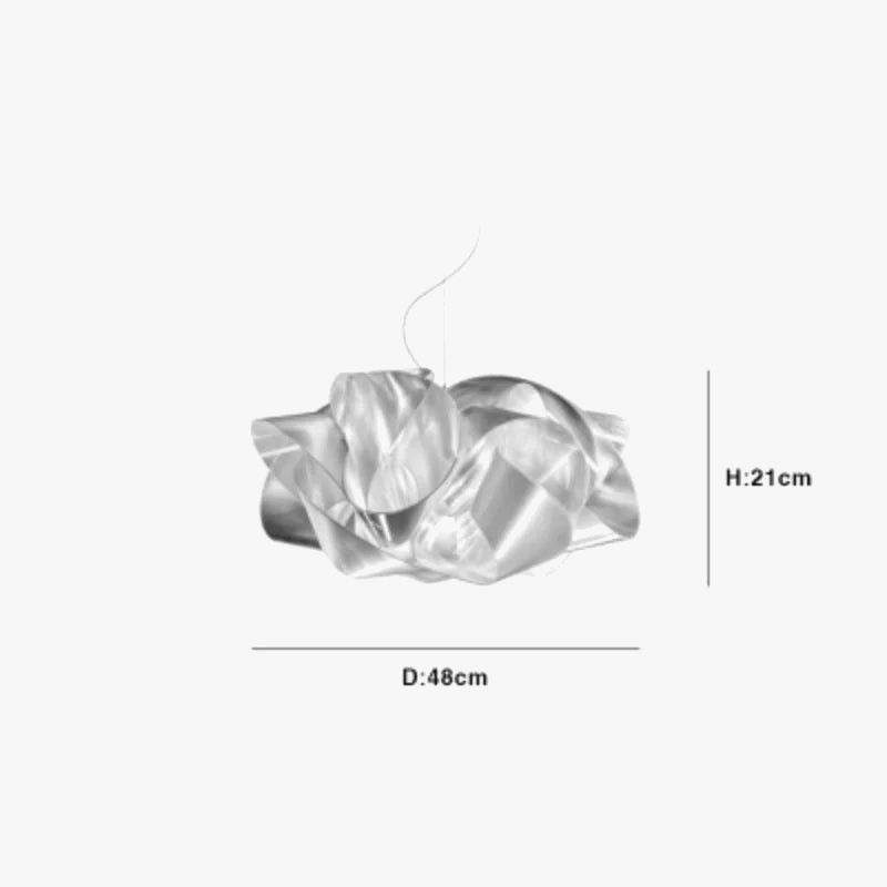 Κρεμαστό φως Italian Slamp Fabula λευκό λουλούδι