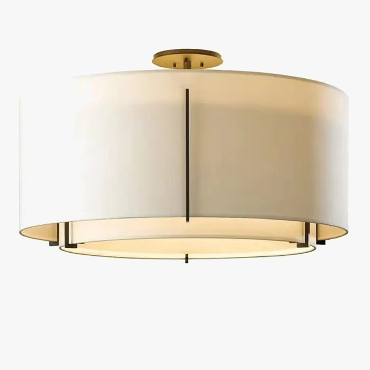 Φωτιστικό οροφής κινέζικου στυλ LED Simplicity Art Fabric Στρογγυλό