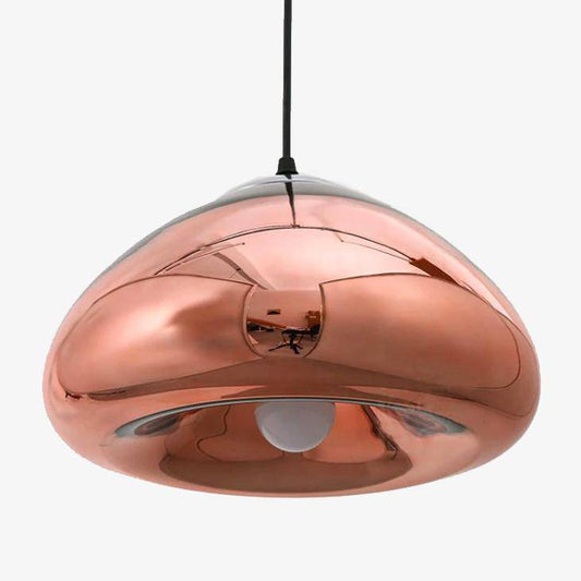 Κρεμαστό φως vintage παραμορφωμένου χρωμίου Επιμετάλλωση