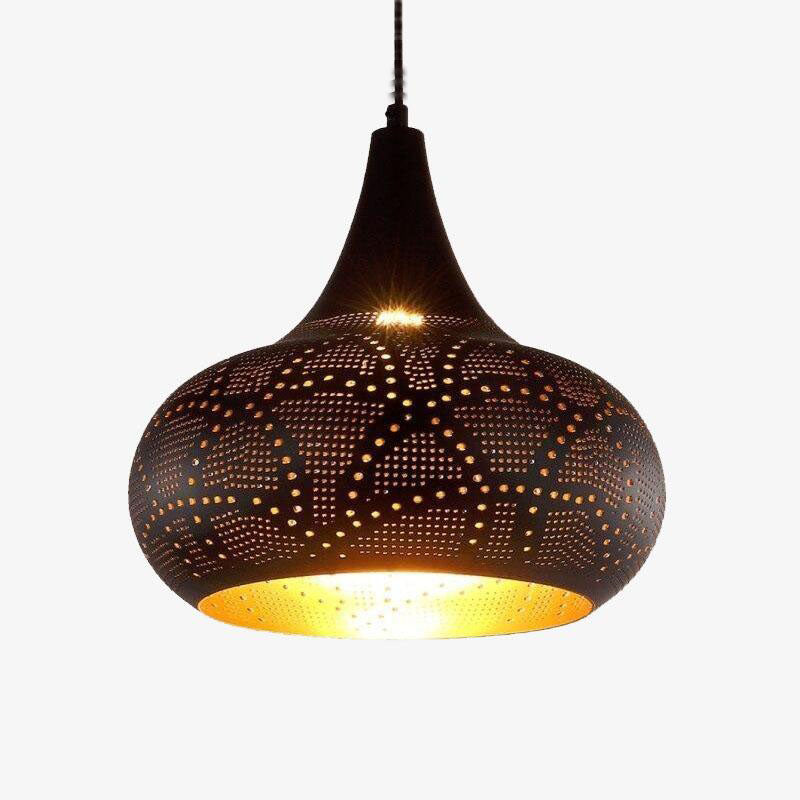 Κρεμαστό φως LED σχεδιαστή σε έγχρωμο λιωμένο γυαλί Loft