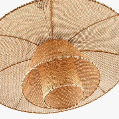 Φωτιστικό κρεμαστό vintage ιαπωνικού στιλ Rattan