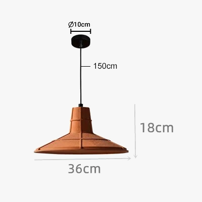 Πορτοκαλί δημιουργικό βιομηχανικό κρεμαστό φωτιστικό