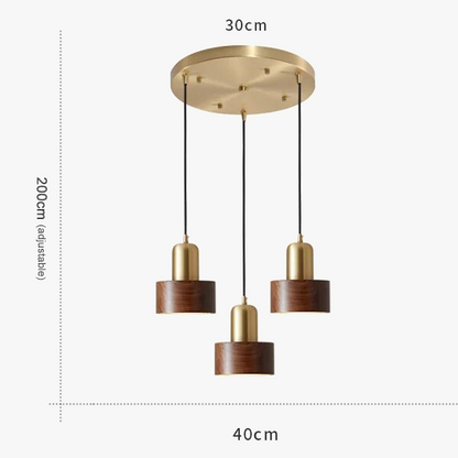 Μπαρ-εστιατόριο με κρεμαστό ορείχαλκο καρυδιά