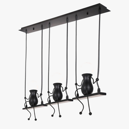 φωτιστικό ανάρτησης art decor μοντέρνο 1/3 κεφαλής