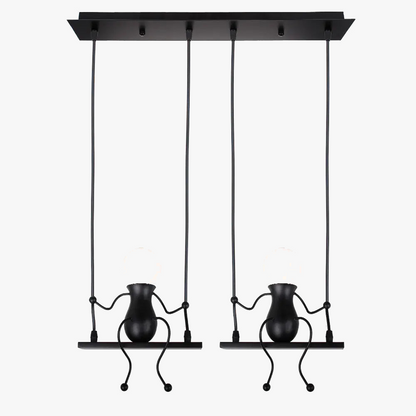 φωτιστικό ανάρτησης art decor μοντέρνο 1/3 κεφαλής