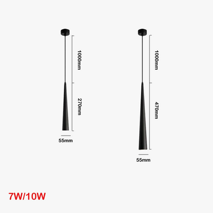 Μεταβλητό κωνικό LED κρεμαστό φως