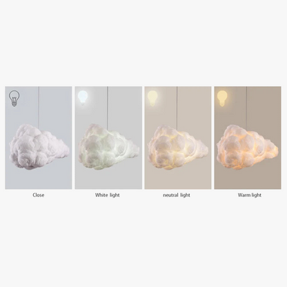 Δημιουργικό κρεμαστό φως LED σε σχήμα σύννεφου