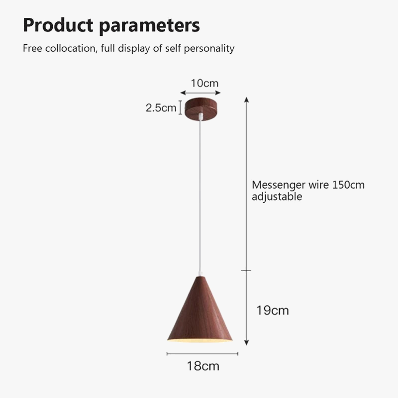 Σιδερένιο κρεμαστό φως LED