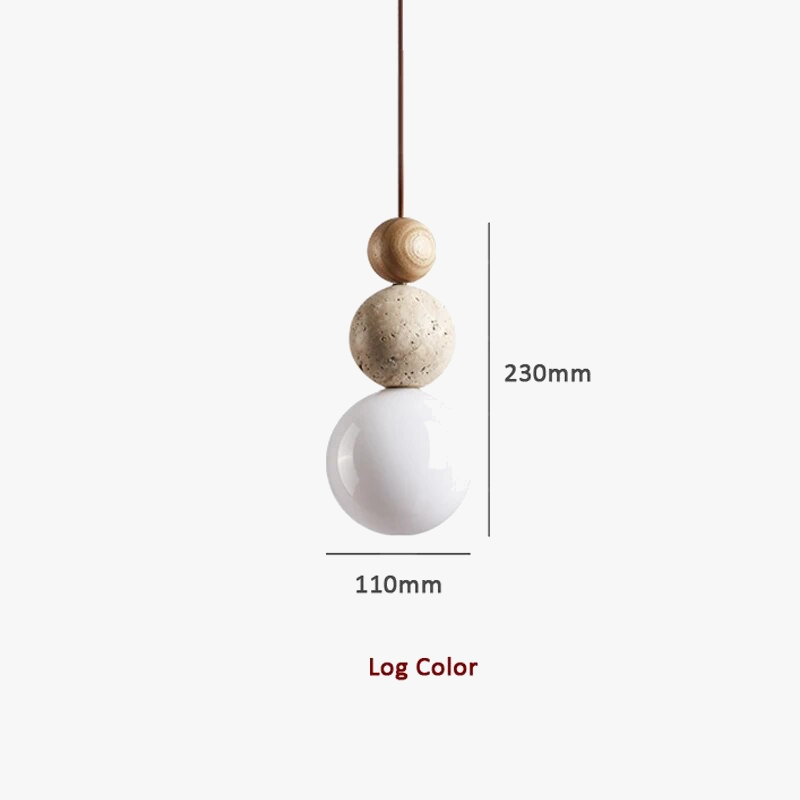 Κρεμαστό φωτιστικό LED σε σχήμα στρογγυλής κολοκυθιάς σε κίτρινο τοφ Wabi Sabi