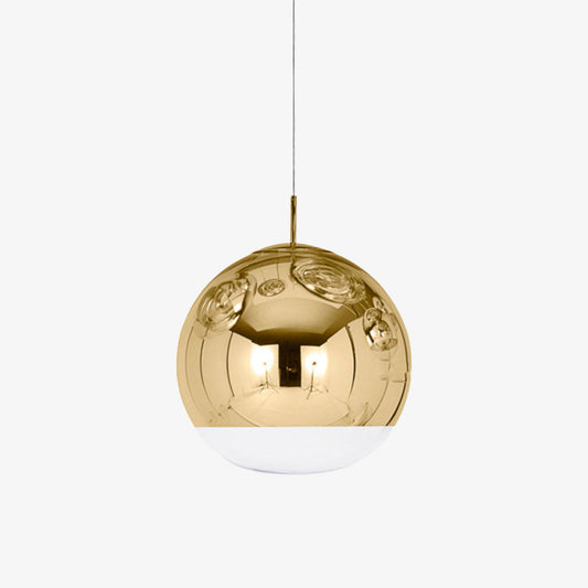 Μοντέρνο κρεμαστό φωτιστικό σε σχέδιο Globe ball (χρυσό ή ασημί)