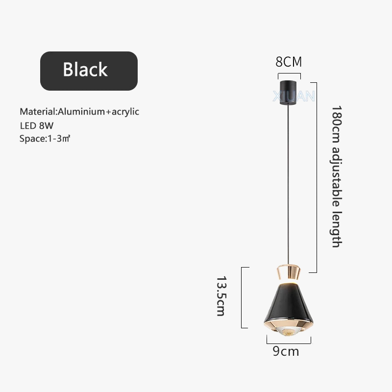 Μοντέρνο κρεμαστό φως καθιστικό υπνοδωμάτιο μπαρ κουζίνα
