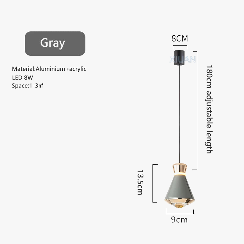 Μοντέρνο κρεμαστό φως καθιστικό υπνοδωμάτιο μπαρ κουζίνα