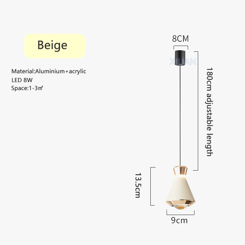 Μοντέρνο κρεμαστό φως καθιστικό υπνοδωμάτιο μπαρ κουζίνα