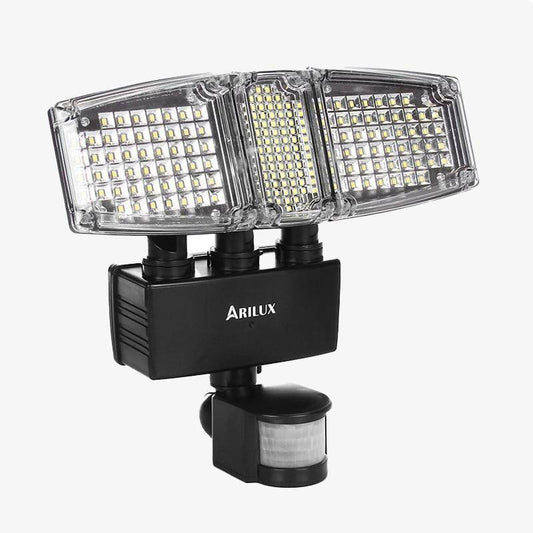 Ηλιακός προβολέας εξωτερικού χώρου με 178 LED Arilux (μαύρο ή άσπρο)