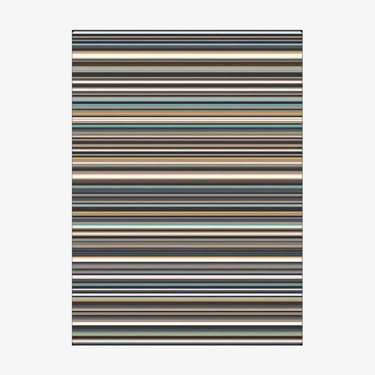 Μοντέρνο ορθογώνιο χαλί με σκούρες ρίγες