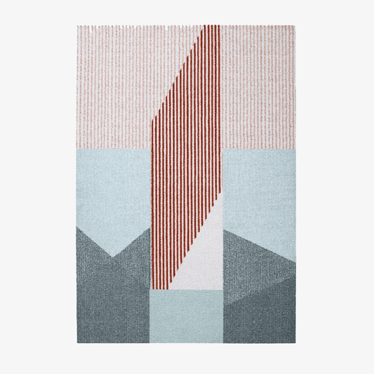 Μοντέρνο ορθογώνιο χαλί σε γεωμετρικό στυλ